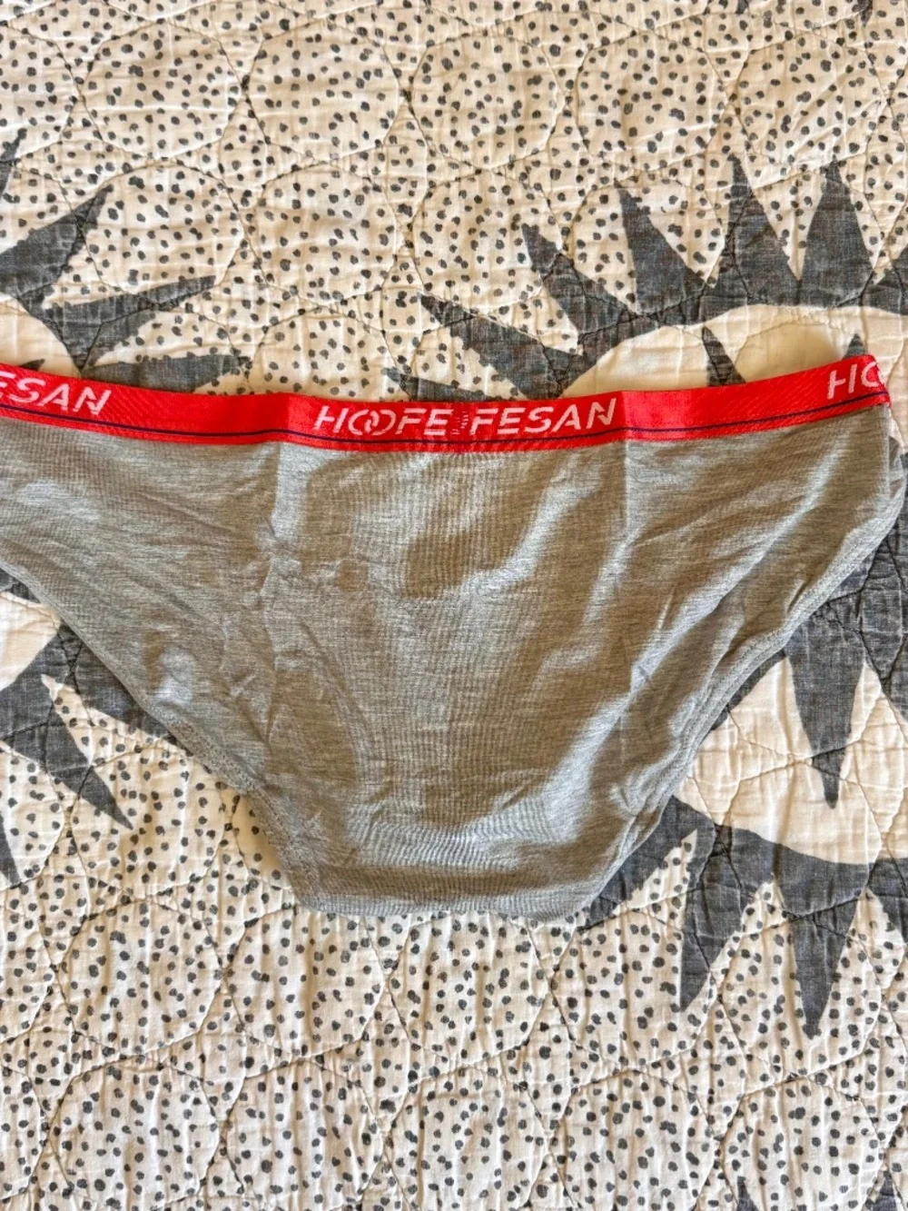 Heather Gray Cotton Briefs